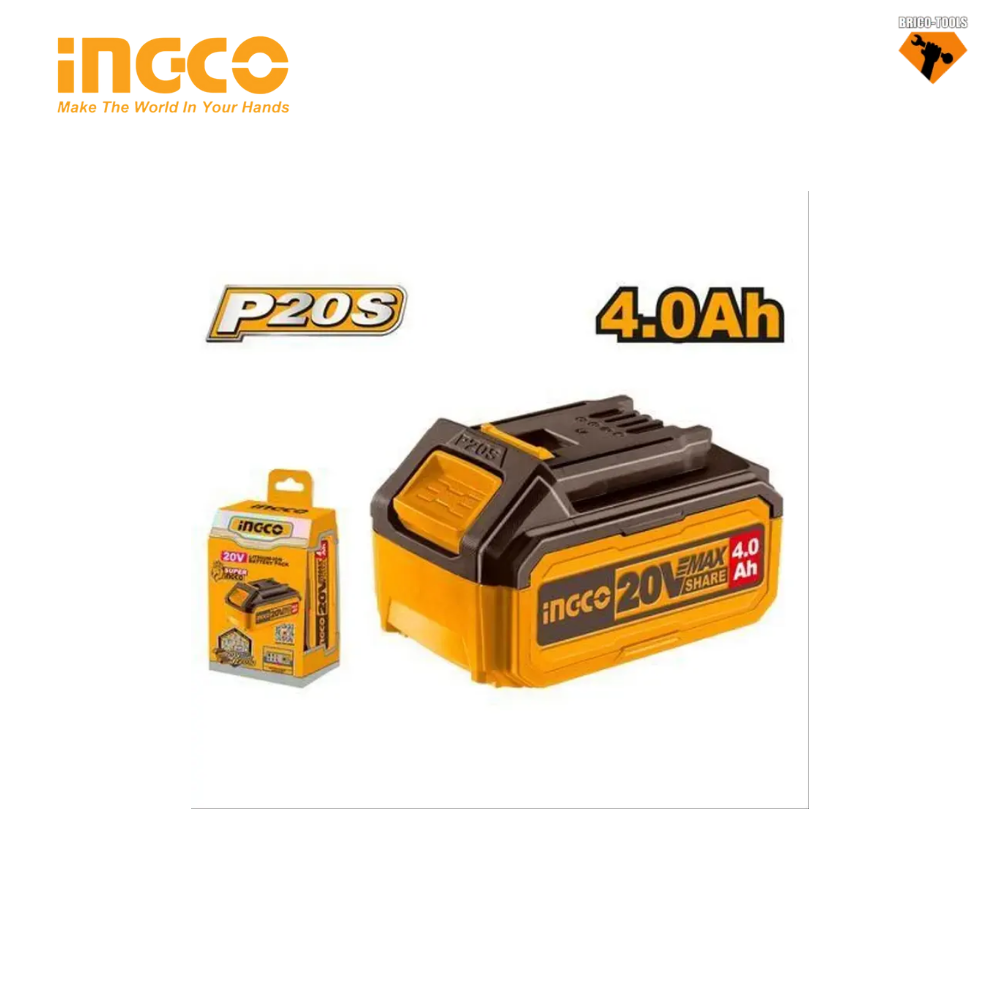 BATTERIE 20V 4.0AH INGCO FBLI20021