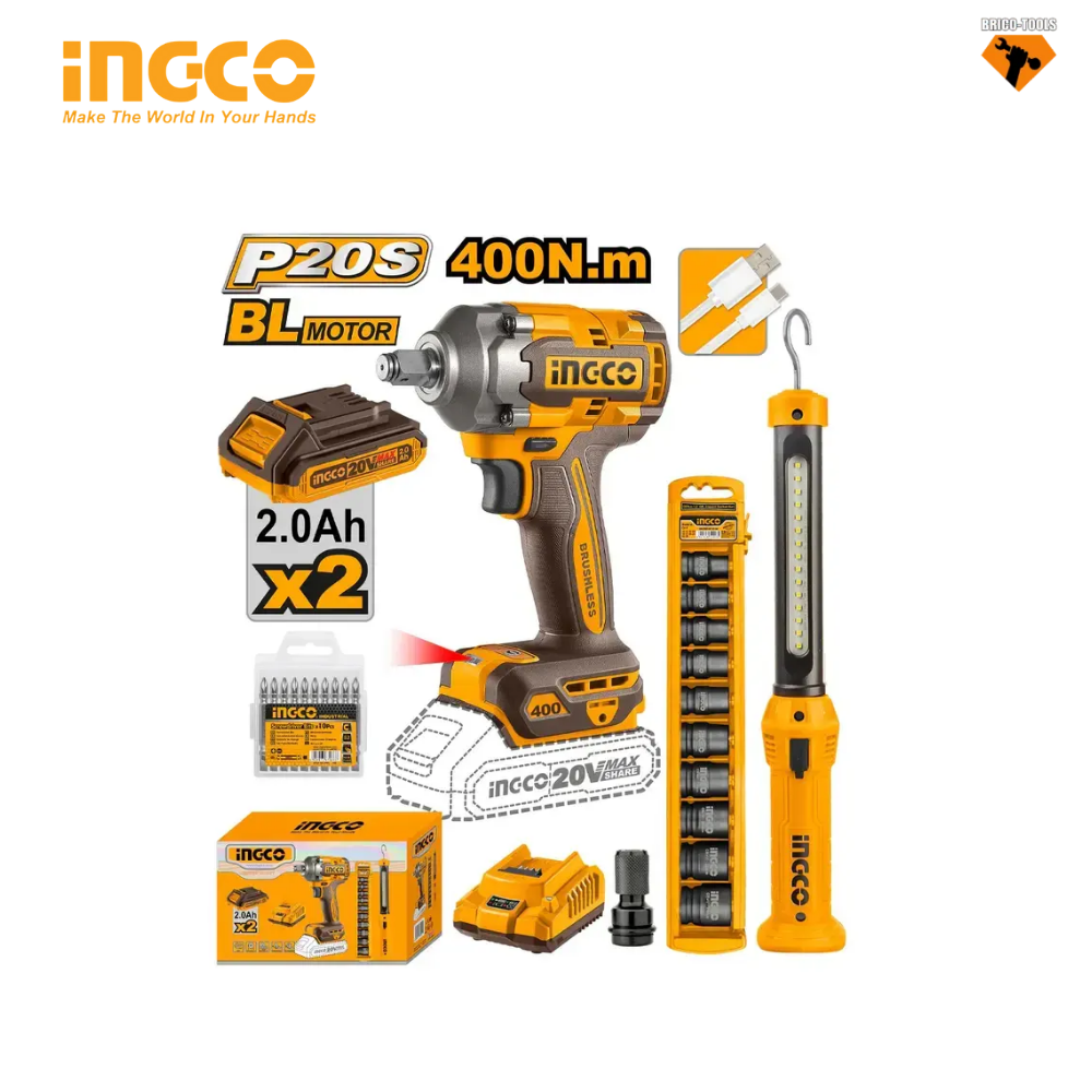 CLE A CHOC 5IN1 20V 400N.M INGCO COSLI23048