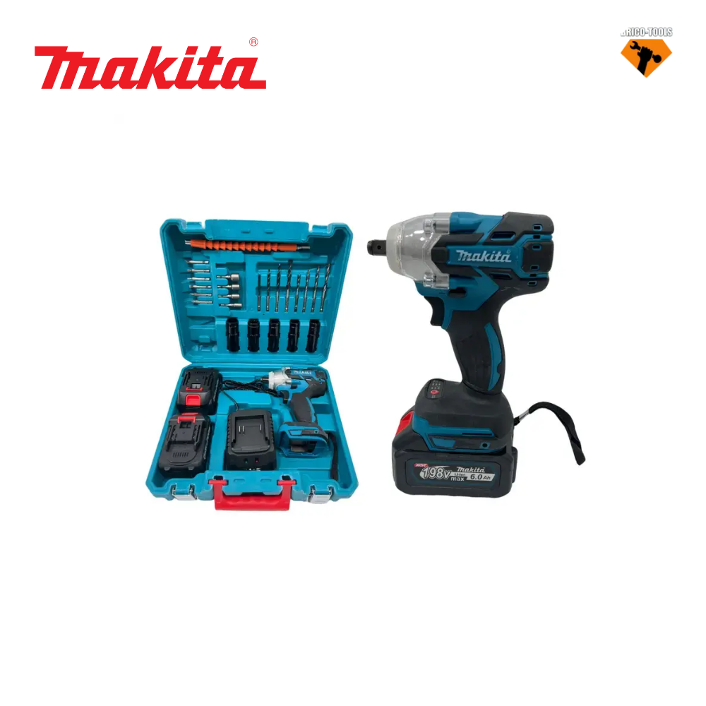 CLE A CHOC MAKITA 198V 6.0AH 300N.M 2 BATTERIE