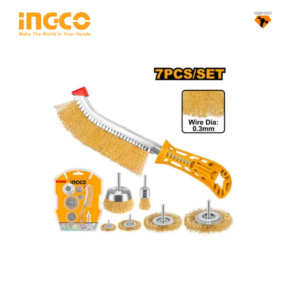 7PCS WIRE BRUSH SET INGCO WB10071