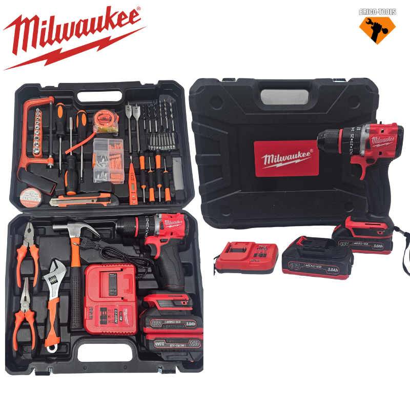 COFFRET VISSEUSE BRUSHLESS 128 PCS MILWAUKEE SH16-6