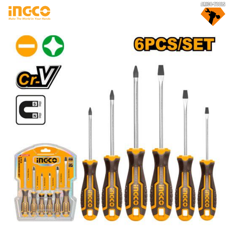 T/JEU DE TOURNEVIS X6PCS HKSD0628