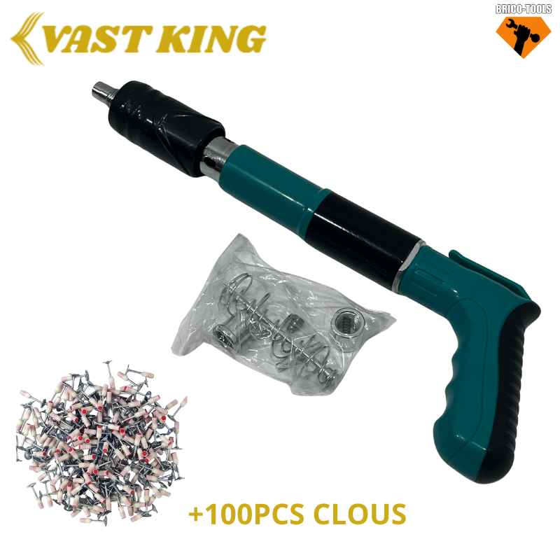 PISTOLET À CHOC VAST KING SANS COFFRET 100PCS CLOU GRATUITE MMT11-7