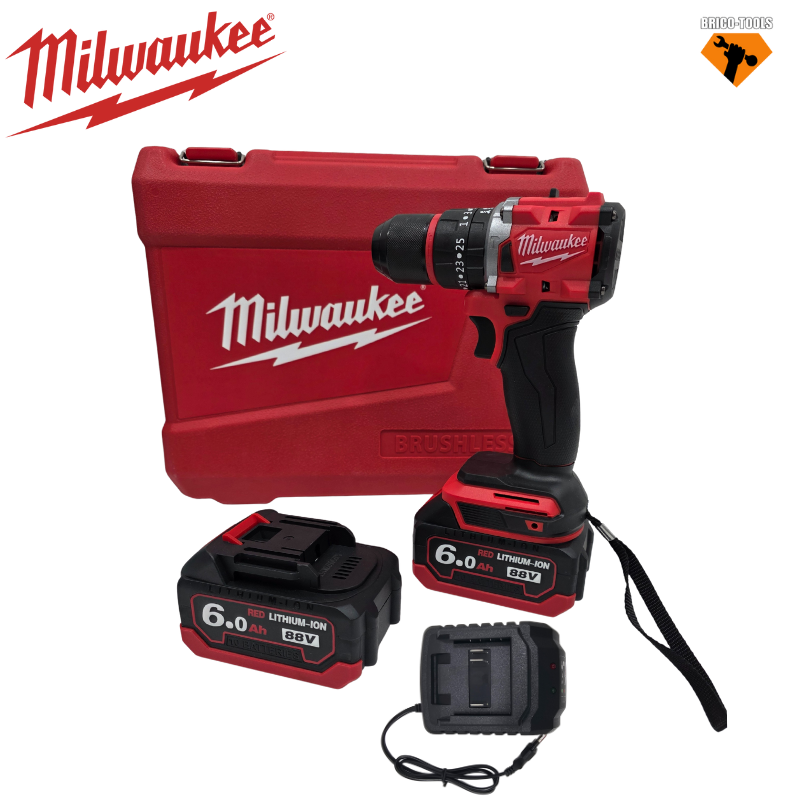 VISSEUSE BRUSHLESS AVEC 2 BATTERIES 6 A.H MILWAUKEE SH16-3