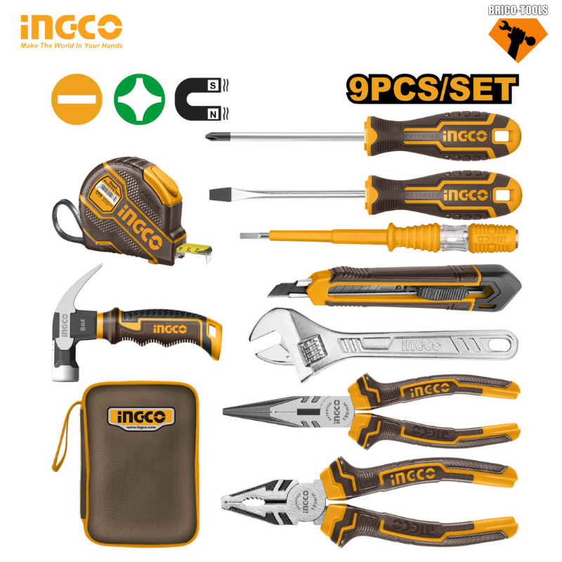 ENSEMBLE D'OUTILS 9PCS INGCO HKTH20809