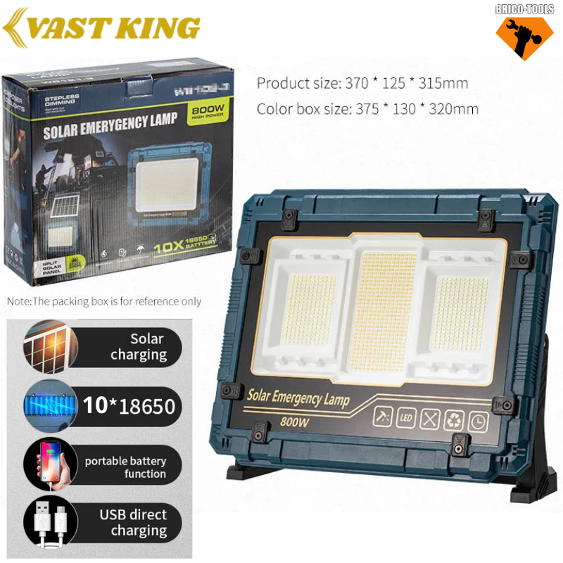 PROJECTEUR SOLAIRE 800W VAST KING MMT8-3