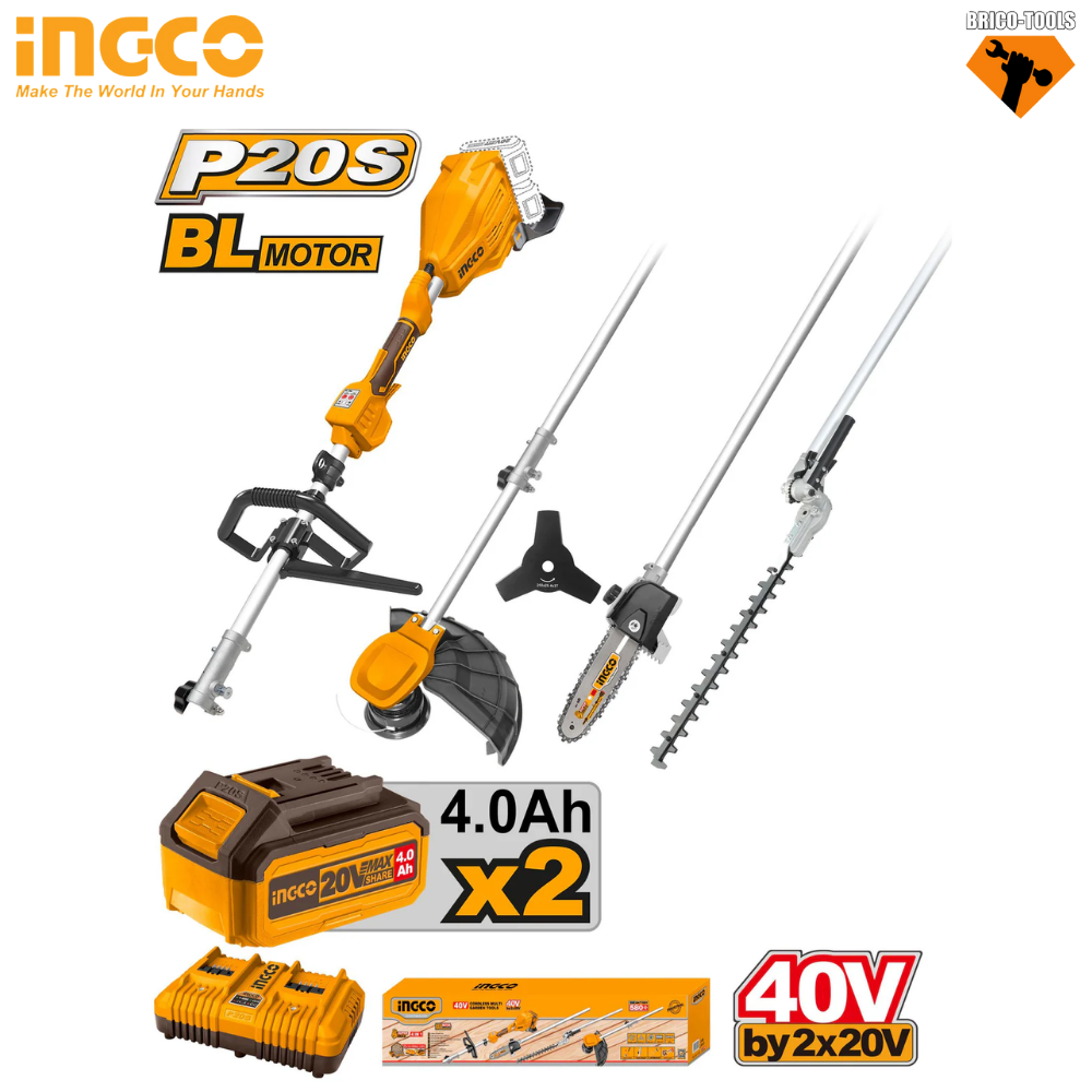 T/Cordless multi garden tools 40V Ingco CSTLI2040386