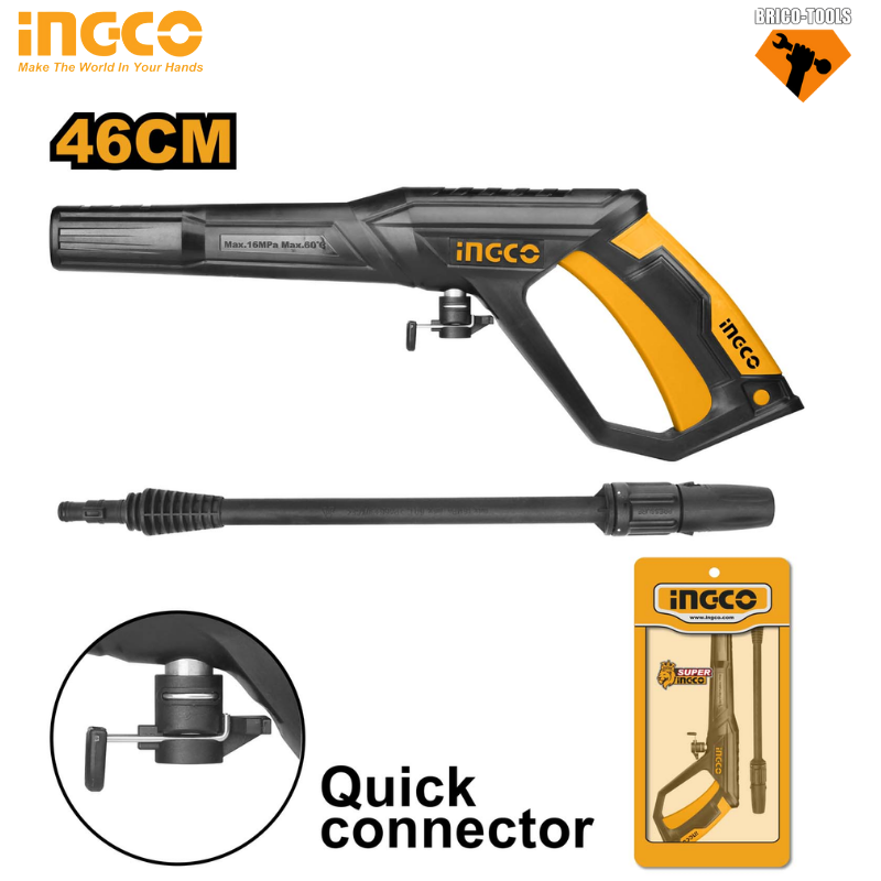 Pistolet pulvérisateur INGCO (connecteur rapide) AMSG028