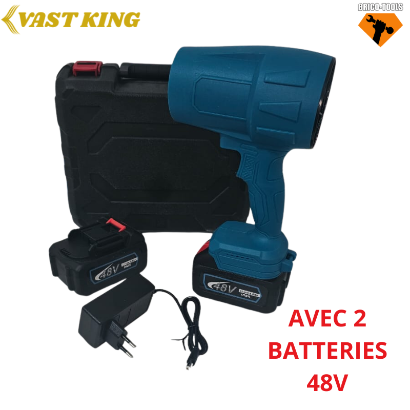 PISTOLET À AIR ÉLECTRIQUE MULTIFONCTIONNEL TURBO 48V AVEC 2 BATTERIES