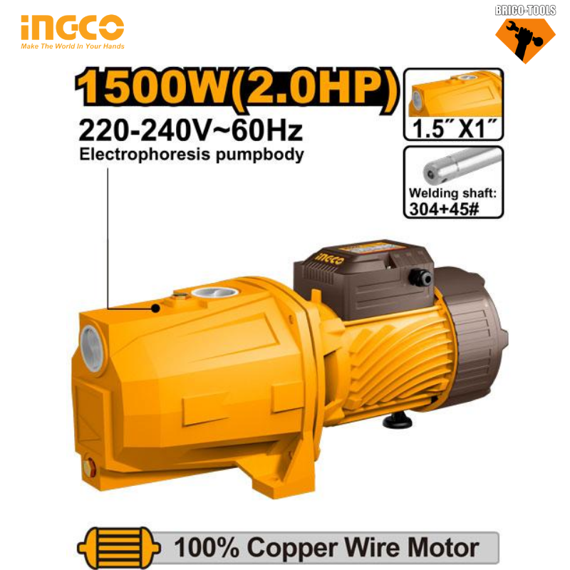 POMPE PÉRIPHÉRIQUE 2HP INGCO JP150068