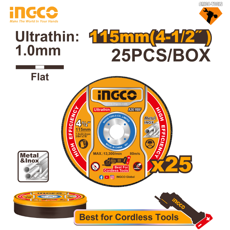ULTRA-THIN METAL CUTTING DISC SET MCD11011525