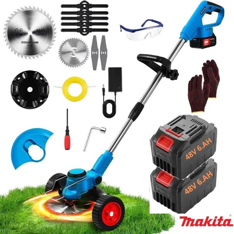 DÉBROUSSAILLEUSE ÉLECTRIQUE À LAME MÉTALLIQUE 48V MAKITA