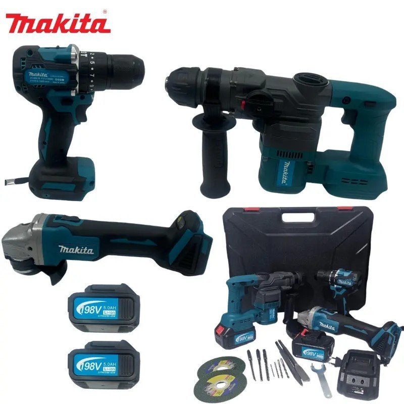 PACK 3PCS MAKITA MARTEAU GM + MEULE + VISSEUSE BRUSHLESS MMT11-14