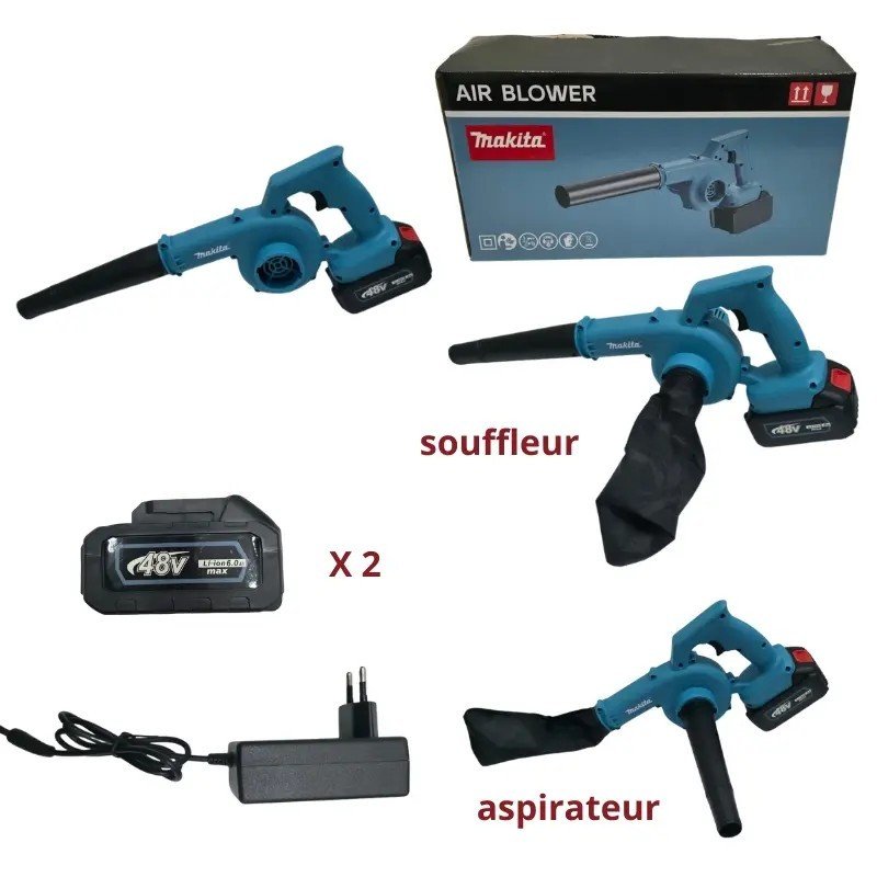 souffleur aspirateur Makita 2 batterie