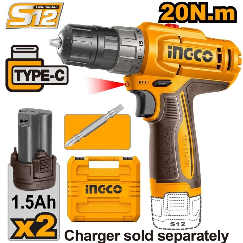 PERCEUSE SANS FIL 12V INGCO CDLI12206