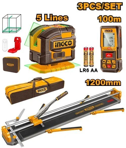 COFFRET D'OUTILS 3 PIÈCES INGCO COS251011