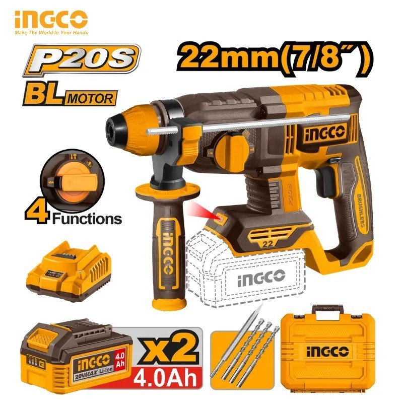 CORDLESS ROTARY HAMMER INGCO CRHLI212282