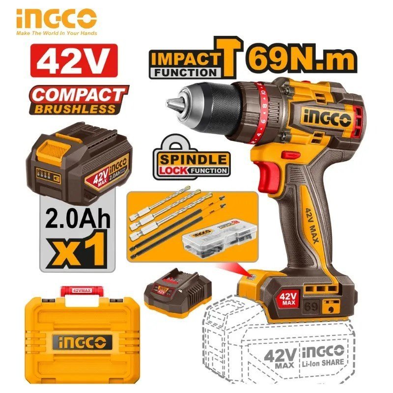 COMPACT BRUSHLESS CORDLESS IMPACT DRILL CIDLI426981