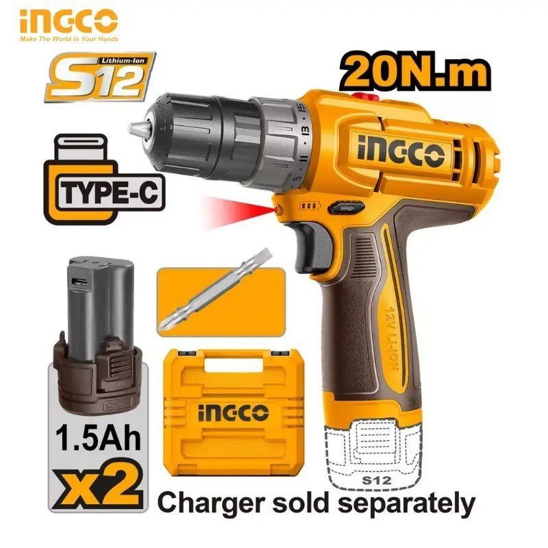 PERCEUSE SANS FIL 12V INGCO CDLI12206