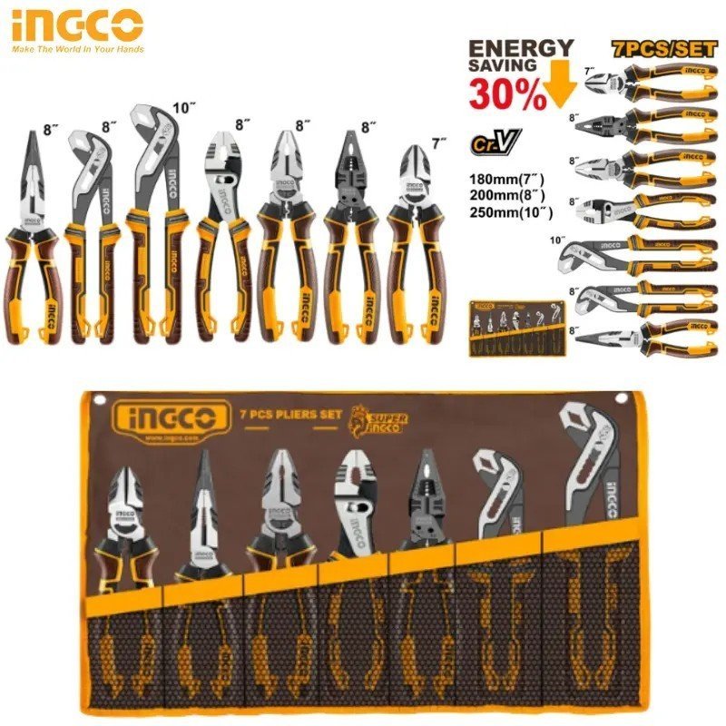 PACK 7PCS PINCES INGCO HKPS28768