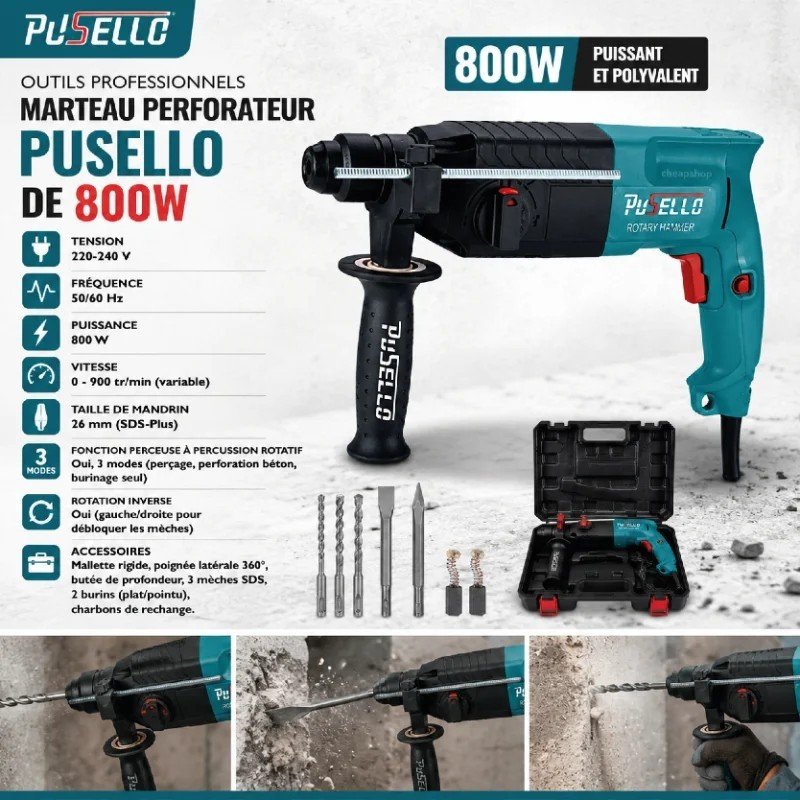 MARTEAU PUSELLO 800W