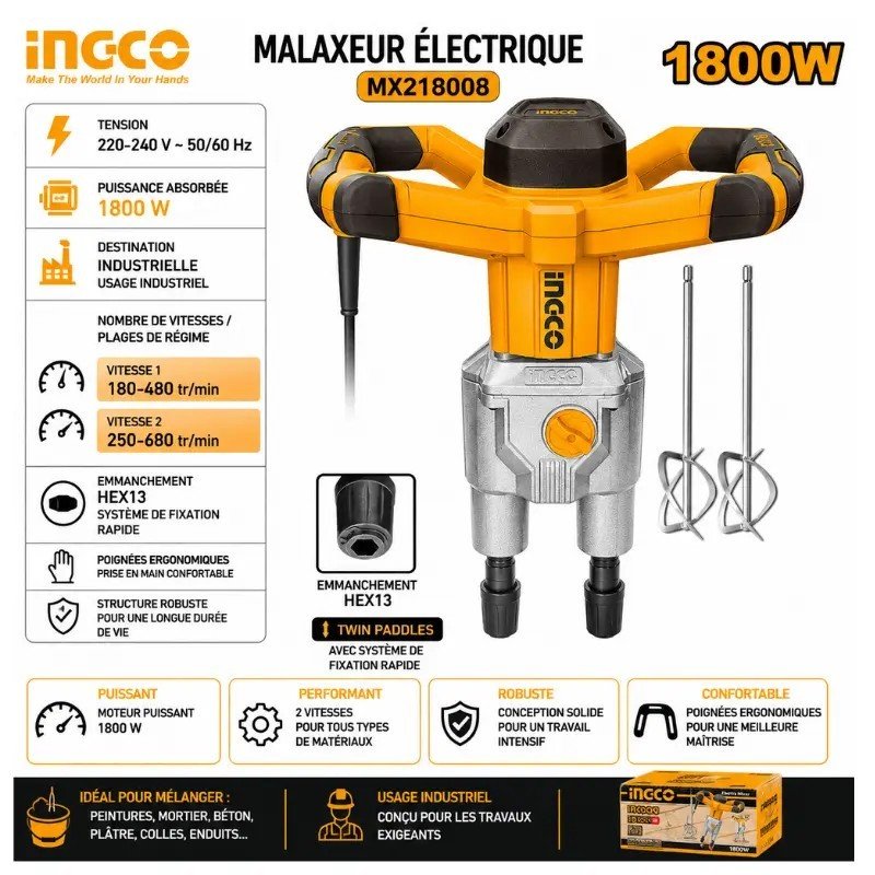 MALAXEUR INGCO 1800 W MX218008