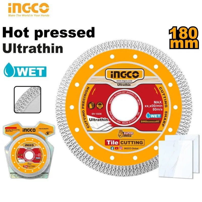 DISQUE DE COUPE DIAMANTÉ ULTRA-MINCE INGCO DMD061801