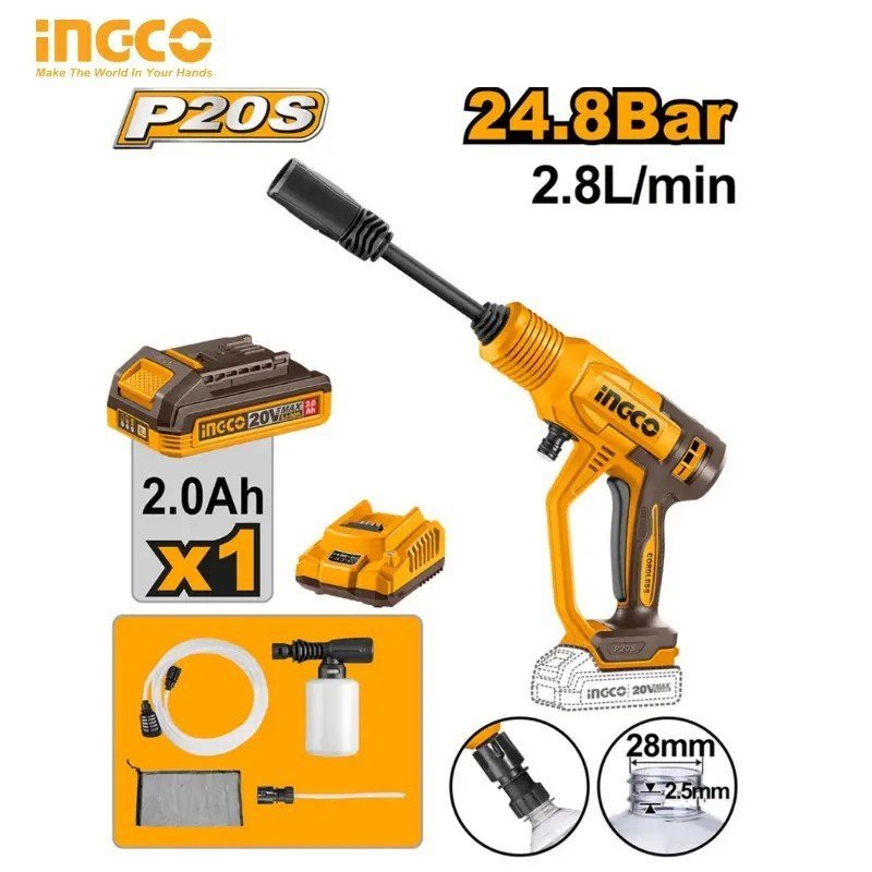 NETTOYEUR SANS FILL 20V INGCO CPWLI20362