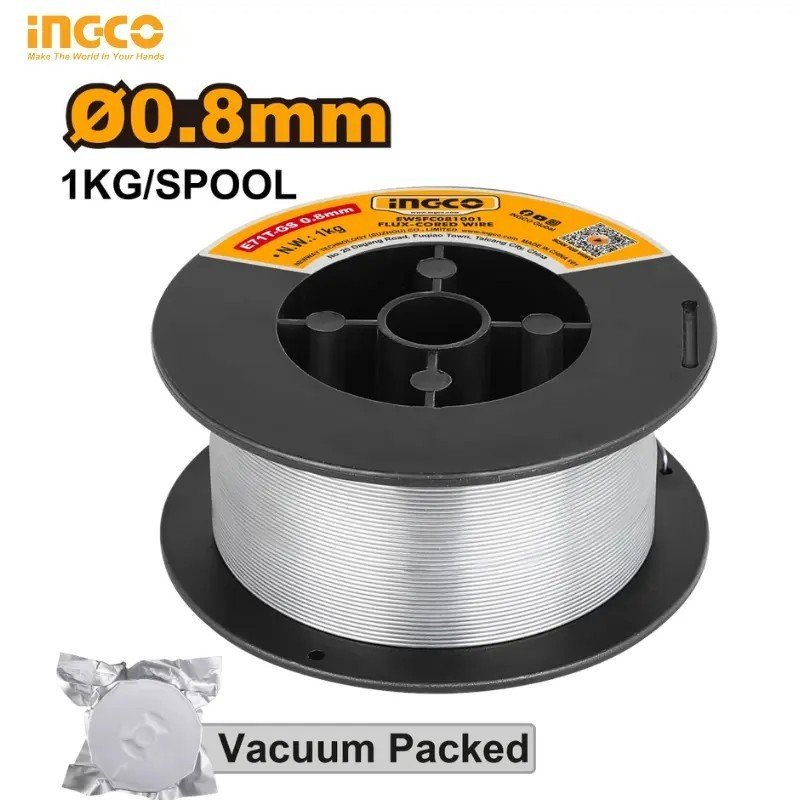 FIL FOURRÉ 1KG 0.8MM INGCO EWSFC081001