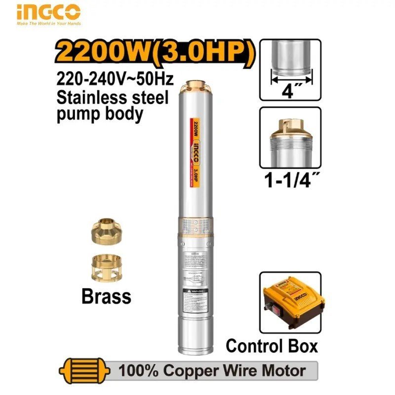POMPE IMMERGEE 3HP 2200W INGCO DWP2200621